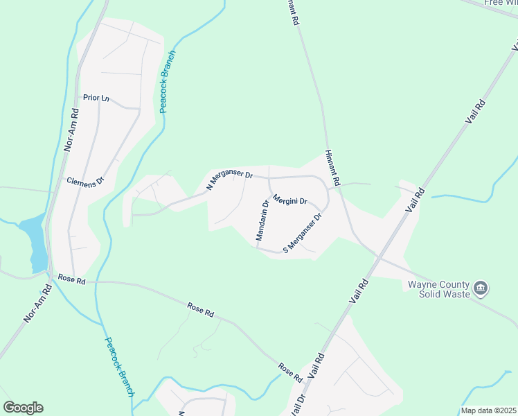 map of restaurants, bars, coffee shops, grocery stores, and more near 107 Mandarin Drive in Pikeville