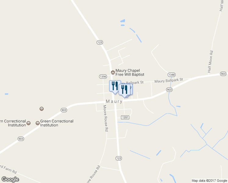 map of restaurants, bars, coffee shops, grocery stores, and more near 70 Maury Depot Street in Maury