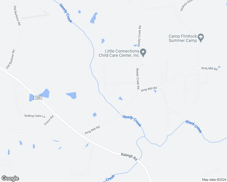 map of restaurants, bars, coffee shops, grocery stores, and more near 59 Joni Court in Four Oaks