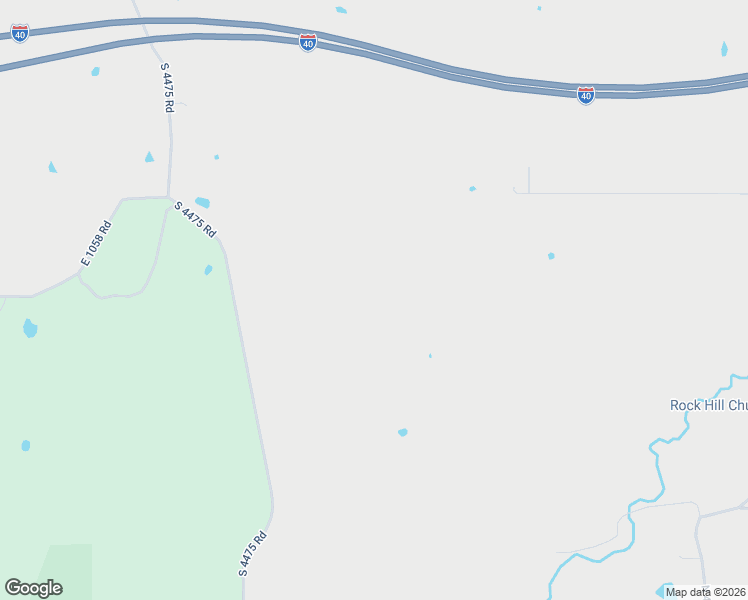 map of restaurants, bars, coffee shops, grocery stores, and more near 448018 East 1055 Road in Vian