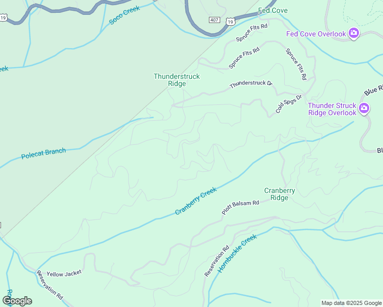 map of restaurants, bars, coffee shops, grocery stores, and more near 123-3A Branch Falls Trail in Sylva