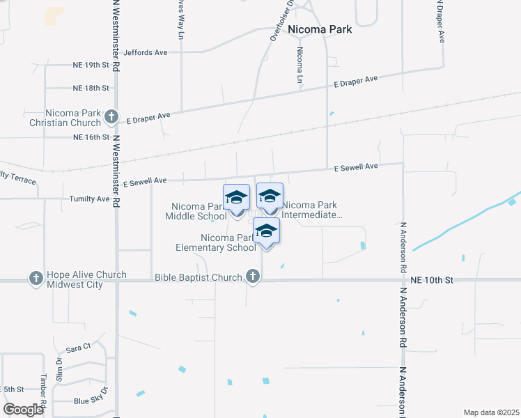 map of restaurants, bars, coffee shops, grocery stores, and more near 1318 Hickman Avenue in Choctaw
