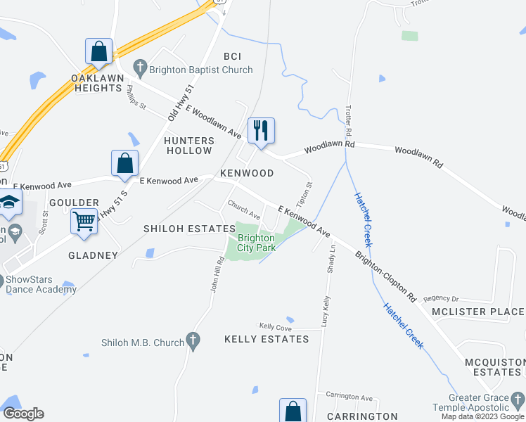 map of restaurants, bars, coffee shops, grocery stores, and more near 77 School Street in Brighton