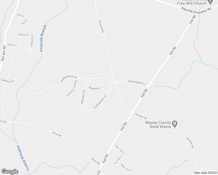 map of restaurants, bars, coffee shops, grocery stores, and more near 103 South Merganser Drive in Pikeville
