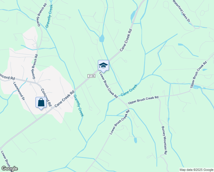 map of restaurants, bars, coffee shops, grocery stores, and more near 570 Lower Brush Creek Road in Fletcher