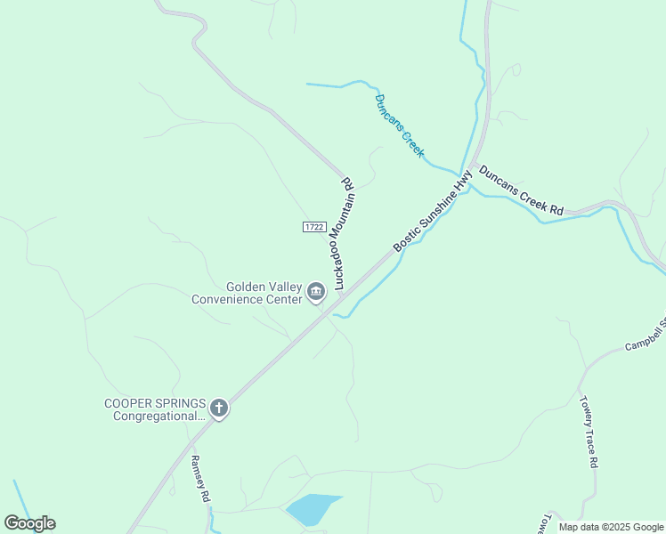 map of restaurants, bars, coffee shops, grocery stores, and more near 149 Luckadoo Mountain Road in Bostic