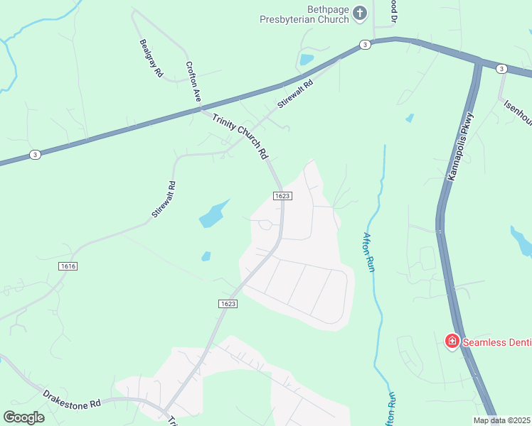 map of restaurants, bars, coffee shops, grocery stores, and more near 4921 Trinity Church Road in Kannapolis
