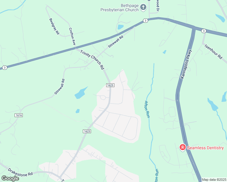 map of restaurants, bars, coffee shops, grocery stores, and more near 4925 Trinity Church Road in Kannapolis