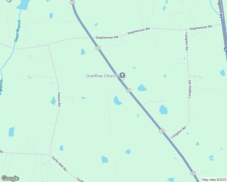 map of restaurants, bars, coffee shops, grocery stores, and more near 8197 North Carolina 50 in Angier