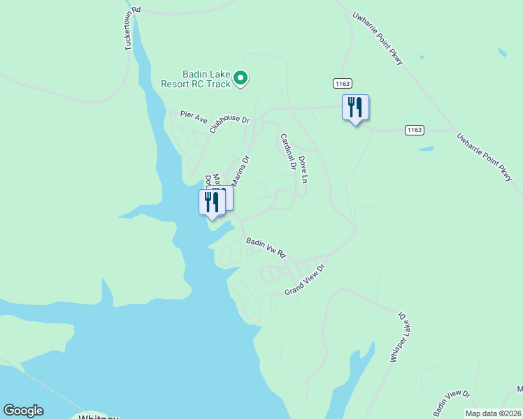 map of restaurants, bars, coffee shops, grocery stores, and more near 209 Cardinal Drive in New London