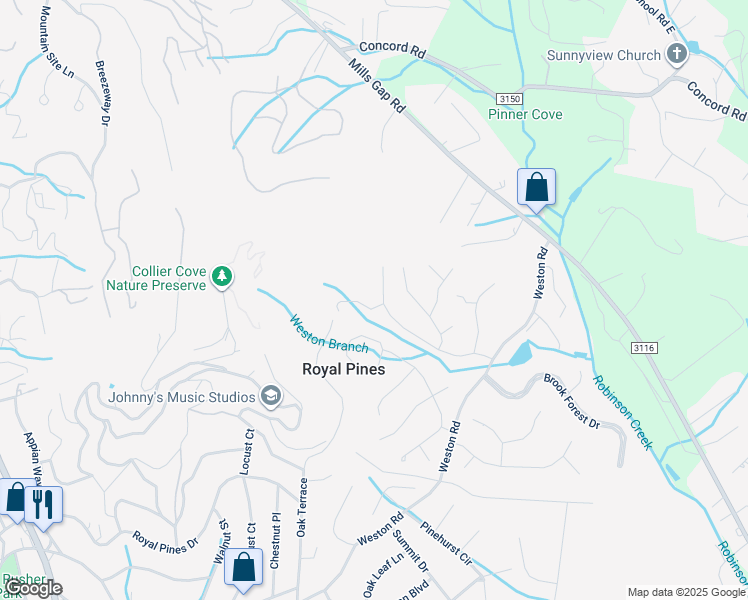 map of restaurants, bars, coffee shops, grocery stores, and more near 14 Deseret Drive in Arden