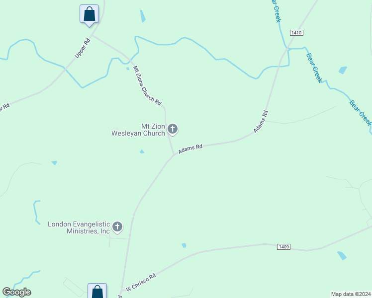 map of restaurants, bars, coffee shops, grocery stores, and more near Adams Road in Moore County