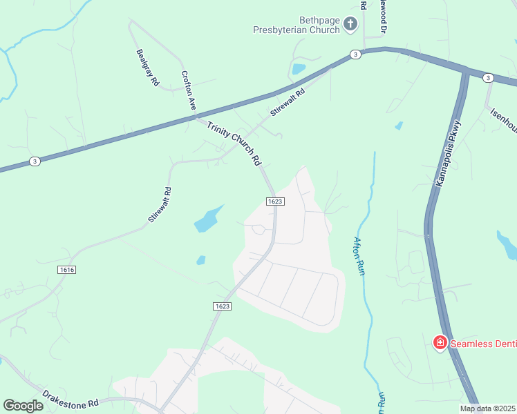 map of restaurants, bars, coffee shops, grocery stores, and more near 4921 Trinity Church Road in Kannapolis