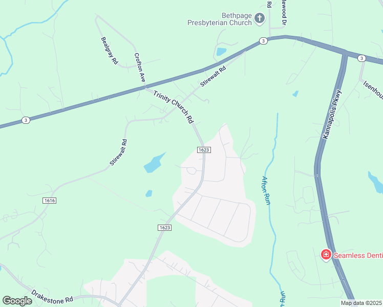 map of restaurants, bars, coffee shops, grocery stores, and more near 4921 Trinity Church Road in Kannapolis