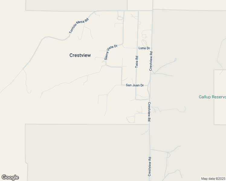 map of restaurants, bars, coffee shops, grocery stores, and more near 21 San Juan Drive in Gallup