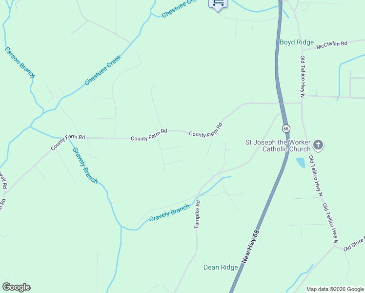 map of restaurants, bars, coffee shops, grocery stores, and more near 323 County Farm Road in Madisonville