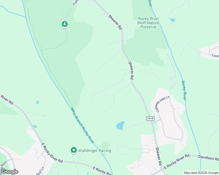 map of restaurants, bars, coffee shops, grocery stores, and more near 15415 Holly Trail Lane in Davidson