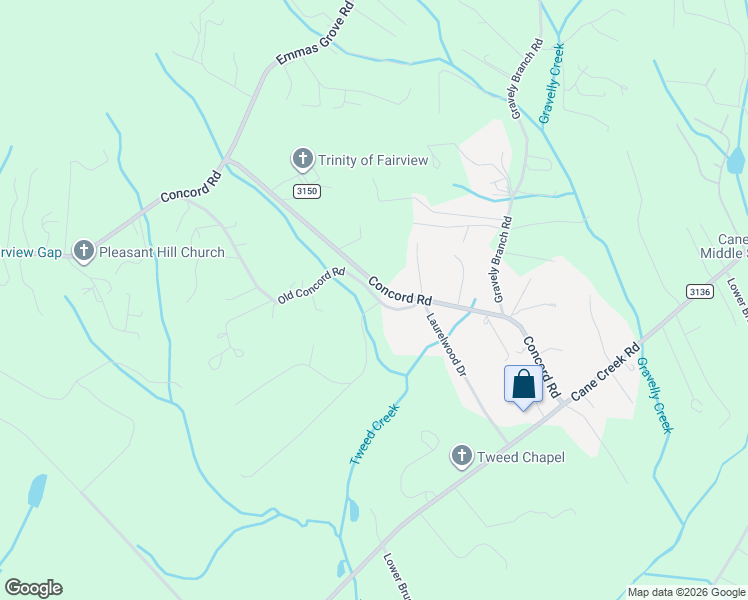 map of restaurants, bars, coffee shops, grocery stores, and more near 710 Concord Road in Fletcher
