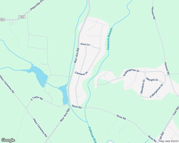 map of restaurants, bars, coffee shops, grocery stores, and more near 210 Clemens Drive in Pikeville