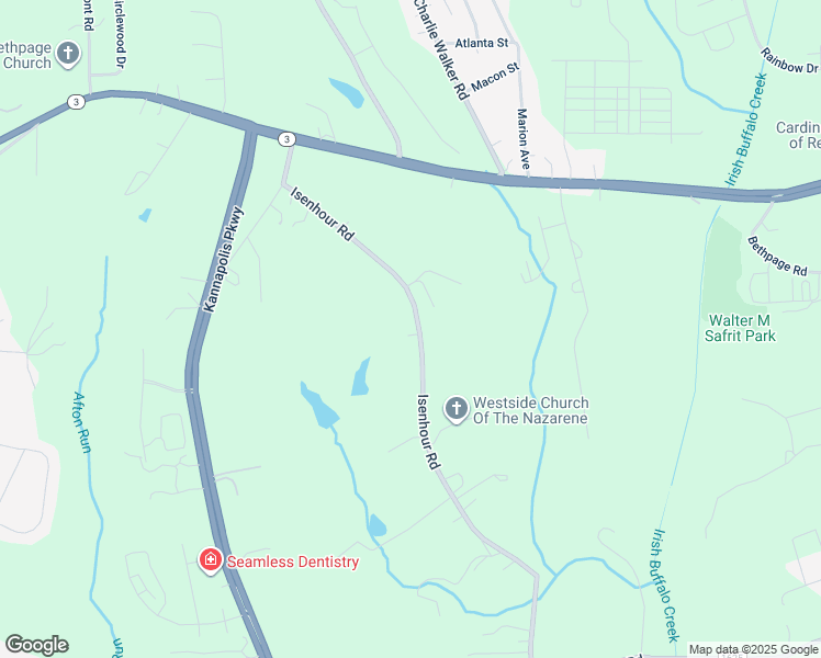 map of restaurants, bars, coffee shops, grocery stores, and more near 4921 Isenhour Road in Kannapolis