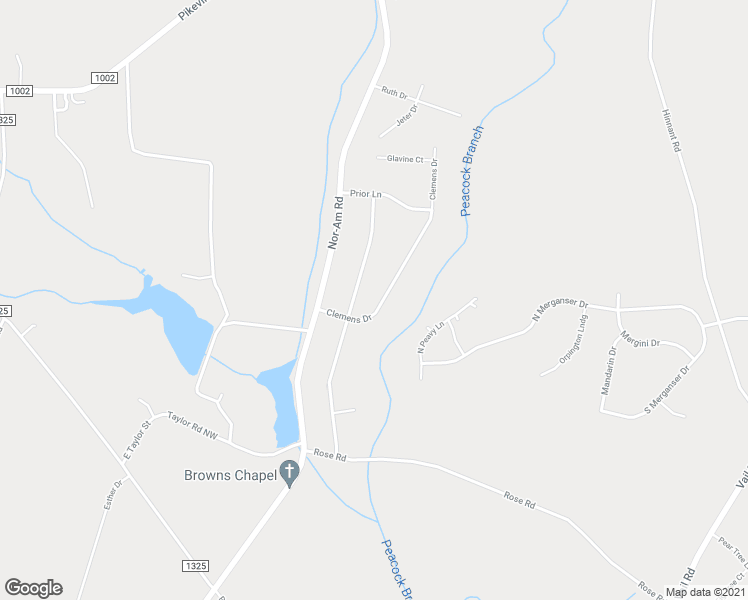 map of restaurants, bars, coffee shops, grocery stores, and more near 205 Clemens Drive in Pikeville