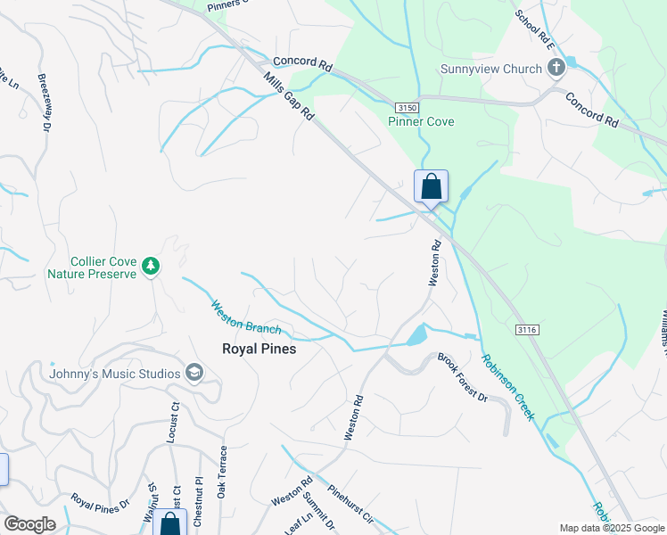 map of restaurants, bars, coffee shops, grocery stores, and more near 5 Crestbrook Court in Arden