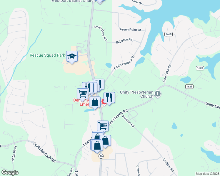 map of restaurants, bars, coffee shops, grocery stores, and more near 8067 Mariners Pointe Circle in Denver