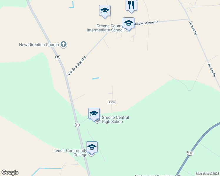 map of restaurants, bars, coffee shops, grocery stores, and more near 539 Central Drive in Snow Hill