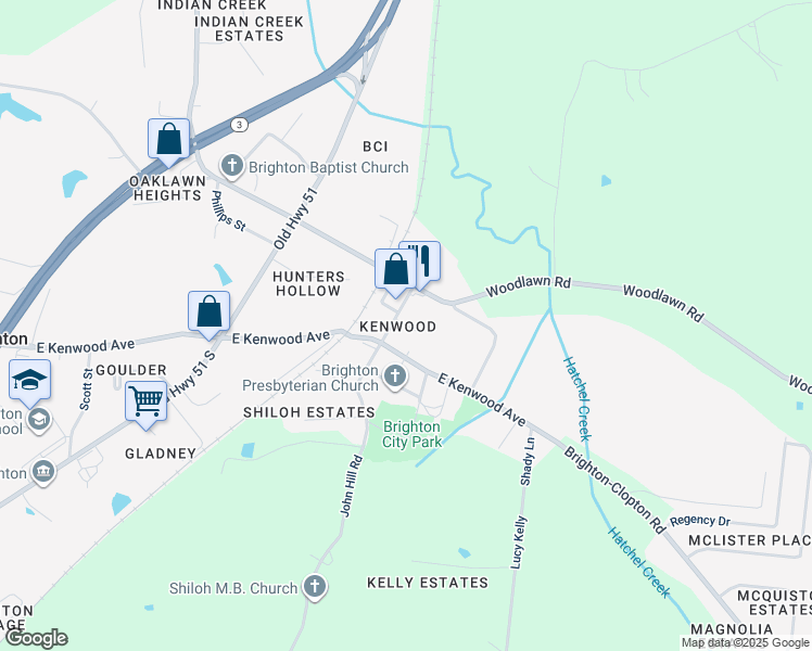 map of restaurants, bars, coffee shops, grocery stores, and more near 58 Villa Lane in Brighton