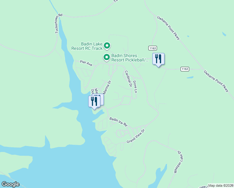 map of restaurants, bars, coffee shops, grocery stores, and more near 113 Sparrow Lane in New London