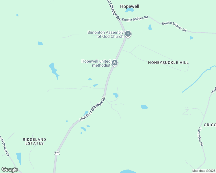 map of restaurants, bars, coffee shops, grocery stores, and more near 3688 Munford Giltedge Road in Munford