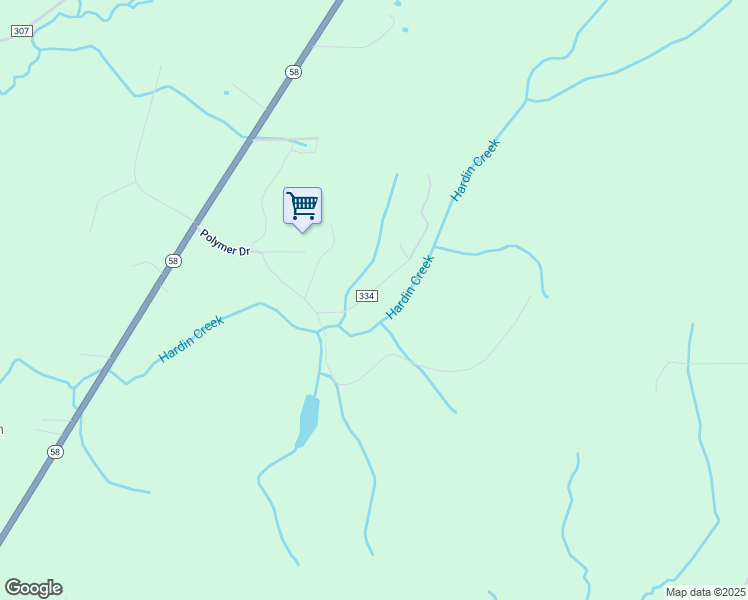 map of restaurants, bars, coffee shops, grocery stores, and more near 206 Pawnee Lane in Decatur
