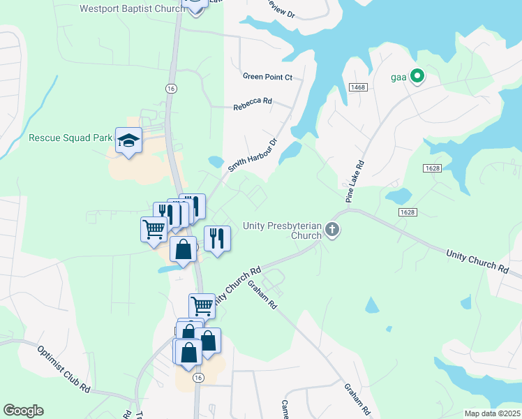 map of restaurants, bars, coffee shops, grocery stores, and more near 2530 Norman Isle Drive in Denver