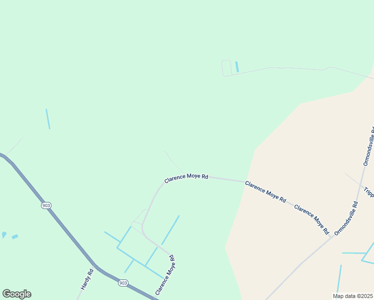 map of restaurants, bars, coffee shops, grocery stores, and more near Clarence Moye Road in Snow Hill