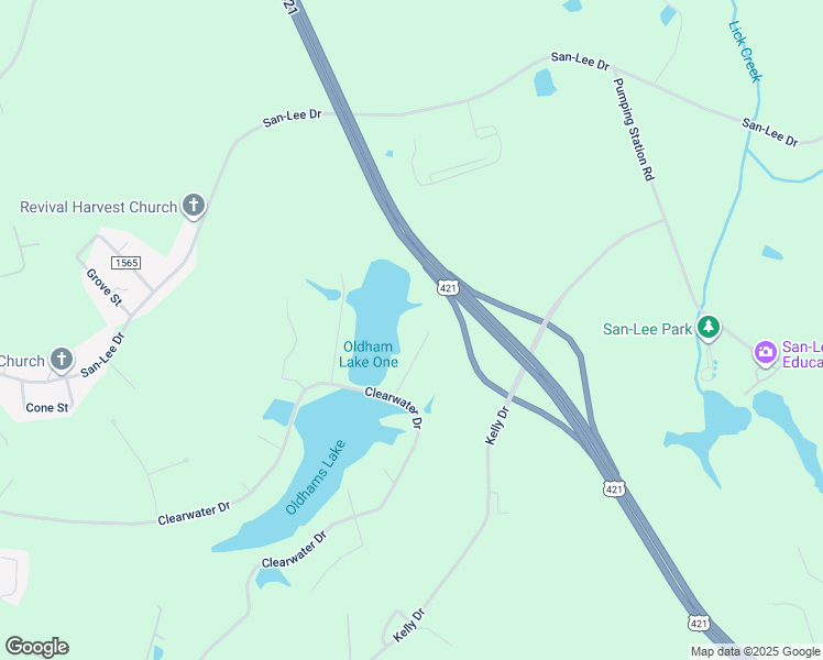 map of restaurants, bars, coffee shops, grocery stores, and more near 704 Russell Street in Sanford