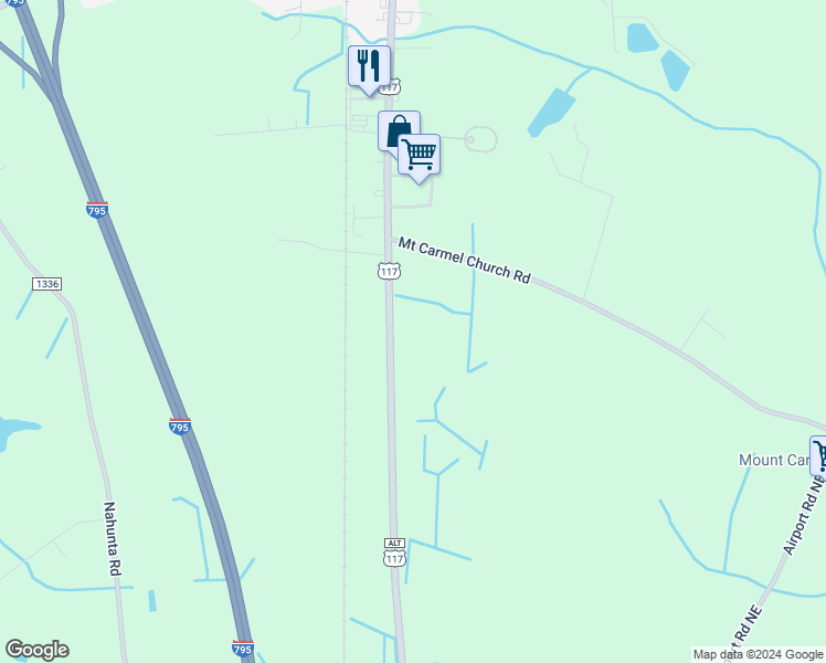 map of restaurants, bars, coffee shops, grocery stores, and more near Boyette Pond Road in Pikeville