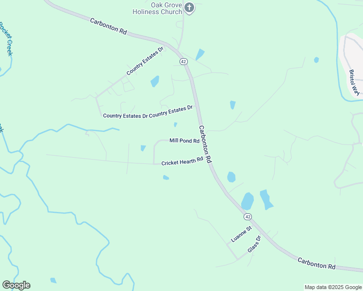 map of restaurants, bars, coffee shops, grocery stores, and more near 115 Mill Pond Road in Sanford