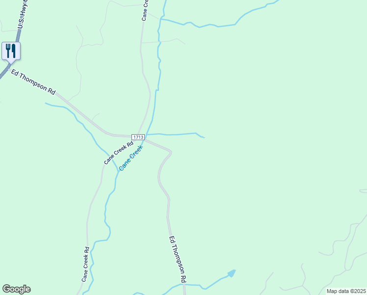 map of restaurants, bars, coffee shops, grocery stores, and more near 589 Ed Thompson Road in Rutherfordton