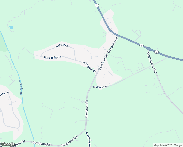 map of restaurants, bars, coffee shops, grocery stores, and more near 5175 Davidson Road in Davidson
