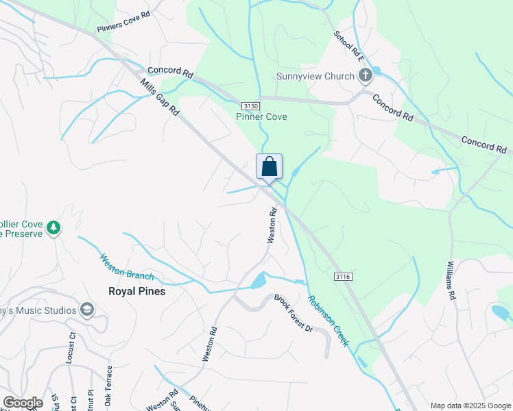 map of restaurants, bars, coffee shops, grocery stores, and more near 8201 Terra Drive in Arden