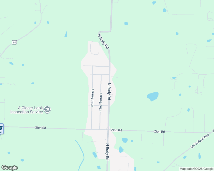 map of restaurants, bars, coffee shops, grocery stores, and more near 3328 32nd Terrace in Van Buren