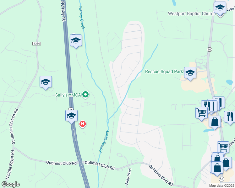 map of restaurants, bars, coffee shops, grocery stores, and more near 7173 Kenyon Drive in Denver