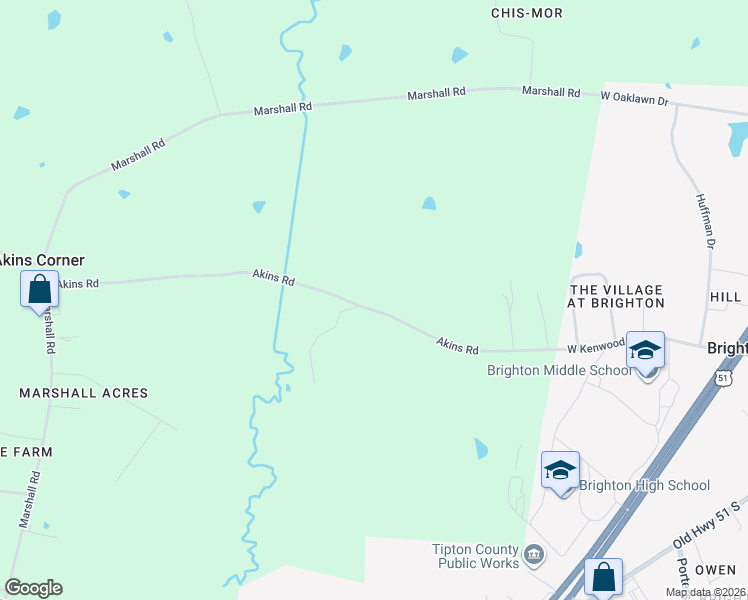 map of restaurants, bars, coffee shops, grocery stores, and more near 978-998 Akins Road in Munford