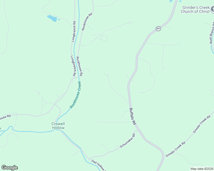 map of restaurants, bars, coffee shops, grocery stores, and more near 153 Vista Pointe in Hohenwald