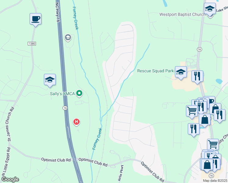 map of restaurants, bars, coffee shops, grocery stores, and more near 7173 Kenyon Drive in Denver
