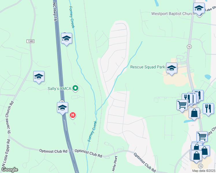 map of restaurants, bars, coffee shops, grocery stores, and more near 7173 Kenyon Drive in Denver
