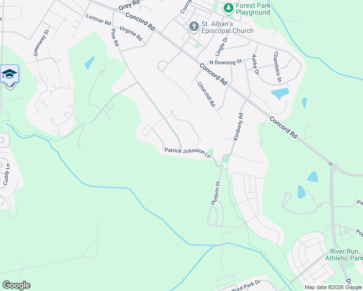 map of restaurants, bars, coffee shops, grocery stores, and more near 563 Pine Road in Davidson