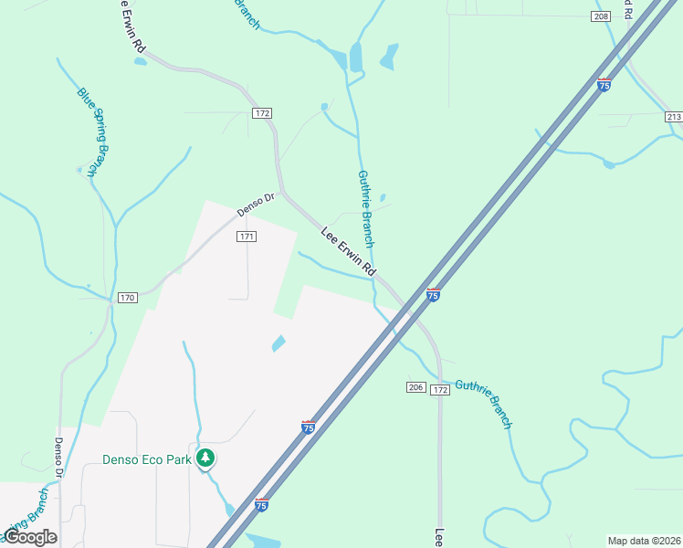 map of restaurants, bars, coffee shops, grocery stores, and more near 645-651 Lee Erwin Road in Athens