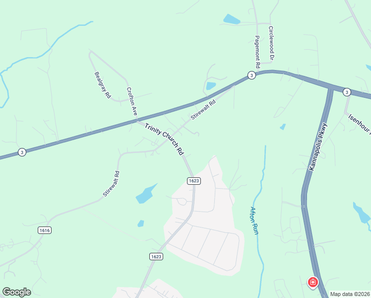 map of restaurants, bars, coffee shops, grocery stores, and more near 5124 Trinity Church Road in Kannapolis