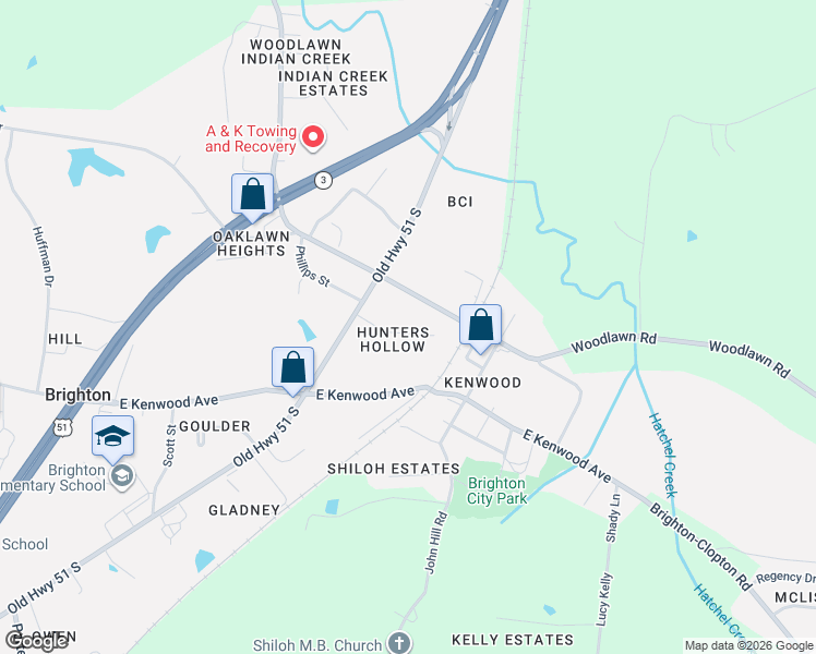 map of restaurants, bars, coffee shops, grocery stores, and more near 87 Tanner Lane in Brighton